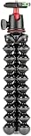 Joby GorillaPod 3K Kit, support compact 3K et tête de balle pour les appareils compacts, kit de trépied, trépied de voyage pour les caméras, tient les appareils jusqu'à 6.6lbs, JB91507, Fabriqué en Italie, noir/charbon