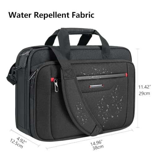 Image of VANKEAN Laptop Briefcase Fits 15.6 inch-16 inch Laptop Slim Expandable Shoulder Bag
