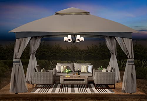 Abccanopy 10X12 Outdoor Gazebo - Patio Gazebo With Mosquito Netting, Outdoor Canopies For Shade And Rain For Lawn, Garden, Backyard & Deck (Gray) #TOP5