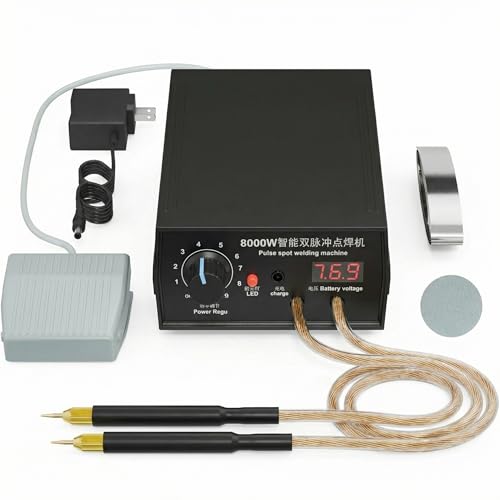 8000W Spot Welder,Handheld Spot Welder,Portable Spot Welder Machine DIY Kit,High Power Handheld Spot Welding Machine,with nickel strip and spot welding pen,for 18650 Battery Pack Welding Tools