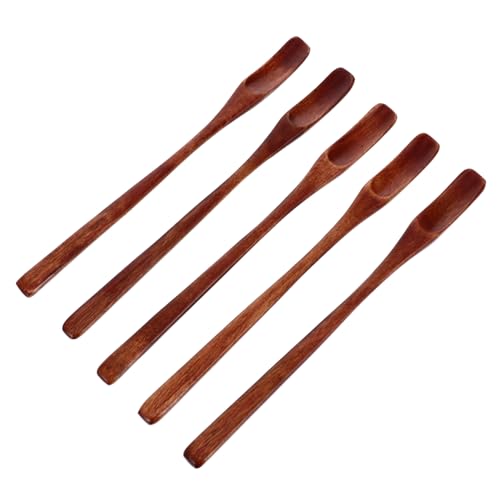 JECOMPRIS 5Pcs Honey Stirring Spoons Long Handle Design for Easy Honey Dispensing for Syrup Viscous Liquids for Friends