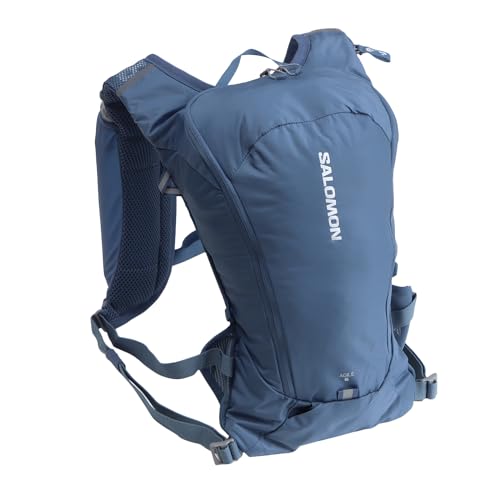 Salomon Agile 6 Chaleco de Hidratación Trail Running Senderismo Trail Running Senderismo MTB Unisexo, Comodidad dinámica, Acceso rápido, Versatilidad, Azul