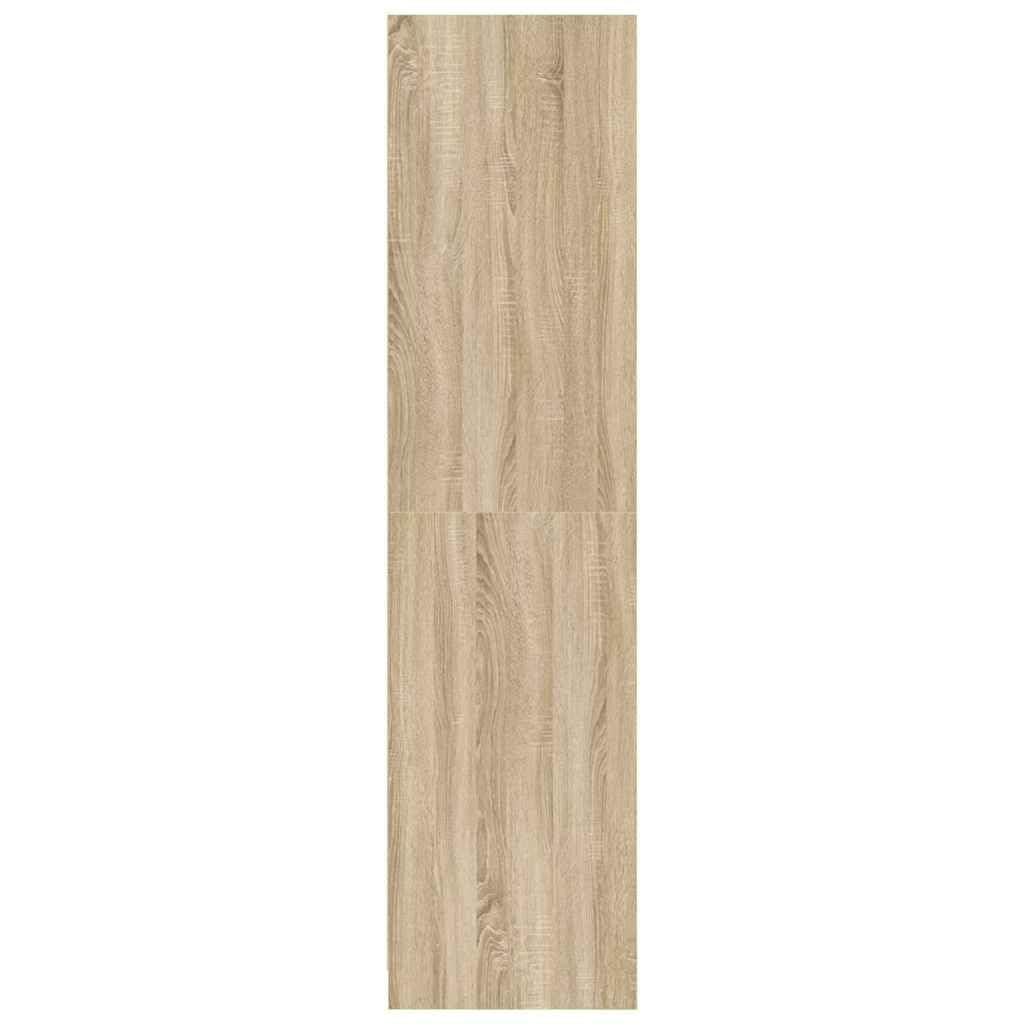 vidaXL Armario de Contrachapada Mobiliario Hogar Solución Almacenamiento Organización Ropa Accesorios Elegante Duradero Color Roble Sonoma 50x50x200cm
