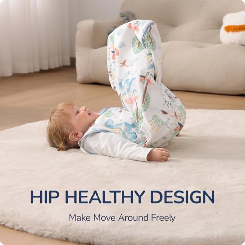 Image of Baby Sleep Sack 3-6 Months, 2.5 TOG Toddler Sleep Sack Thermostatic, Super Soft Cotton Quilted Baby Wearable Blanket for Boys Girls, Baby Sleeping Bag with 2-Way Zipper for Winter