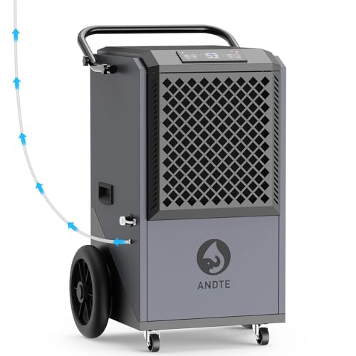 Image of 305 Pint Commercial Dehumidifier with Pump Industrial Sites, 9000 sqft Large Spaces Commercial Grade Dehumidifiers with Drain Hose for Basements, Water Damage Restoration,38 Gallon/Day,For 20A Socket