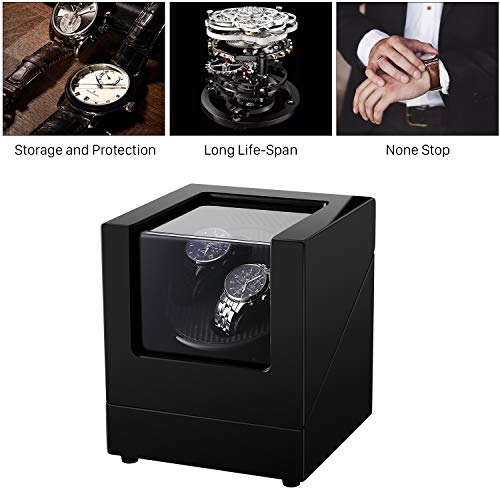 Kranich Automatic Double Watch Winder Box Luxury Wooden Storage Case for Automatic Mechanical Watch