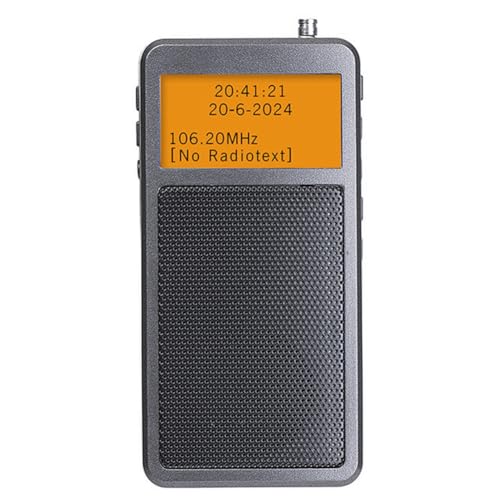 Radio portable de poche avec grand écran et réveil facile à régler