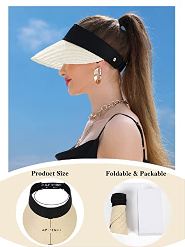 Sombrero de sol para mujer con visera y protección UV miniatura 2