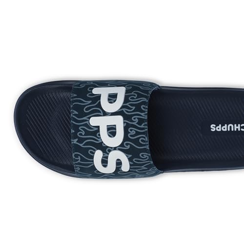 Image of CHUPPS Flame Yellow Drift Orthopedic Slippers | Soft Footpharma Footbed | Breathable Ventilation Holes | Lightweight Flip Flops | Anti-Skid Chappals for Everyday For Mens