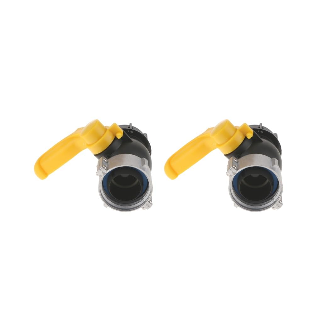 2 zestaw IBC Tote adapter odpływowy zbiornika wąż ogrodowy kulka wartość 62 mm do 5 cm