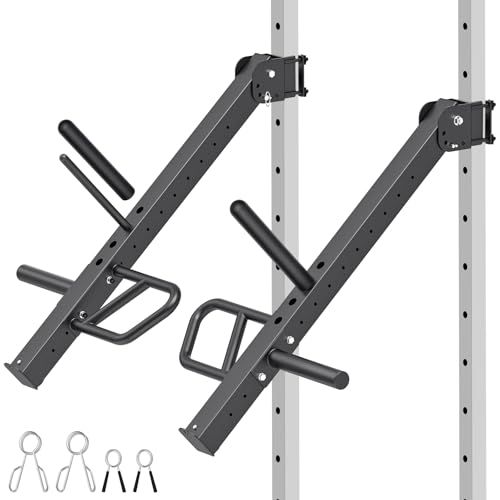 SELEWARE Upgraded Heavy Duty Adjustable Lever Arms for 2x2 Power Racks with 5/8