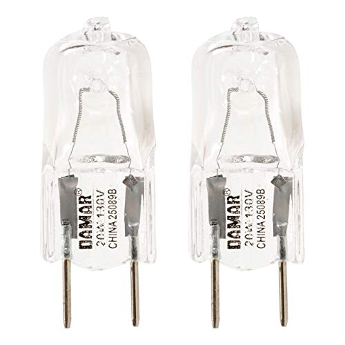 LSE Lighting 2-Pack WB36X10213 Appliance Light Bulbs | 20W Halogen Replacement for GE Microwave | Fits WB08X10050, WB36X10246, WB25X10019 | Bi-Pin 8mm Base Designed in USA