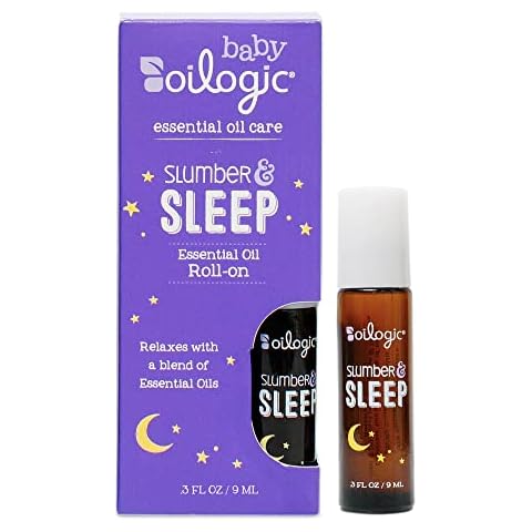 Oilogic Baby Essentials - Slumber & Sleep Roll-On Essential Oil for Baby & Toddler - Gentle & Safe Aromatherapy Blend, 100% Pure Lavender & Chamomile Oil Cover