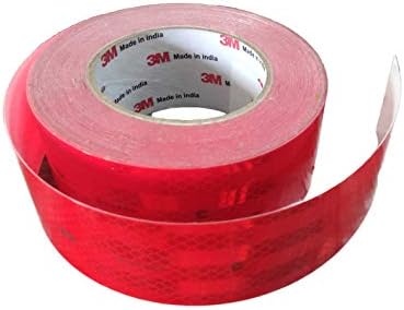3M RRR4FT High Intensity Prismatic Grade Conspicuity Reflective Tape, 2 inch x 4 feet, Red