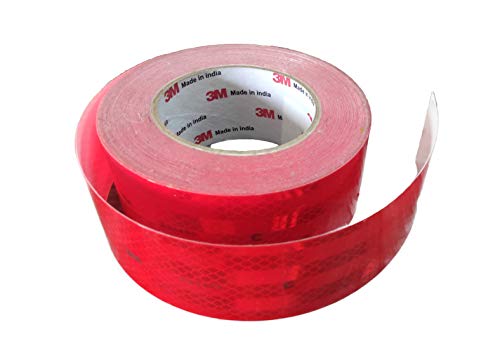 Image of 3M RRR4FT High Intensity Prismatic Grade Conspicuity Reflective Tape, 2 inch x 4 feet, Red
