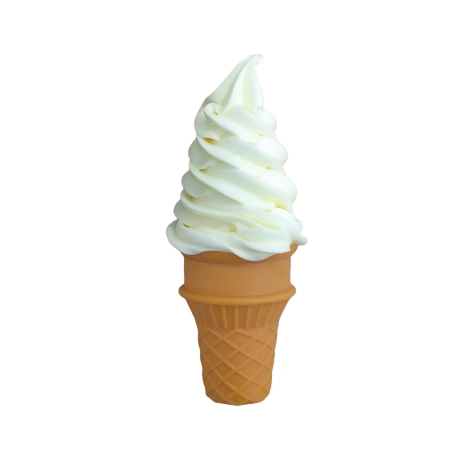 1 Pcs Simulated Ice Cream Artificial Lifelike White Ice Cream Fake Ice Cream Food Model for Home Kitchen Cabinet Desk Shops Party Decor Sample Display Photography Props (White)