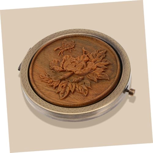 Espejos de maquillaje vintage Beaupretty doble cara, 2 unidades miniatura 6