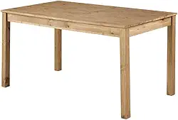 Mesa de Jantar de Madeira Maciça Marrom Antique