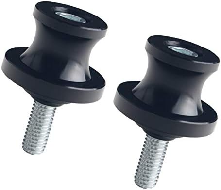 JGR Black M8X1.25 8MM Motorcycle Swing Arm Spools Sliders CNC Swingarm Stand Screw Compatible for Ducati Triumph Kawasaki BMW Suzuki Honda