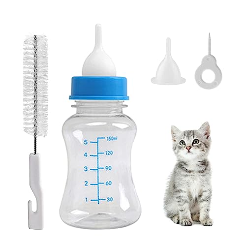 Biberon Chaton Chiot,Bouteille Lait Nouveau Né Chargeur, Chaton Biberons d'allaitement, Chien et Chat Biberon d’Élevage, Outil d'alimentation Qui Peut être utilisé...