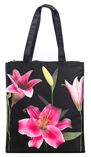 LUCKYWEATHER Shopper Einkaufstasche Twin Double Bag Damen Motiv LILIEN I Shopping Bag wasserabweisend