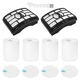 Ancolin 2 + 4 Pack Filter Replacement for Shark Rotator Pro Lift-Away NV500, NV501, NV502, NV503, NV505, NV510, NV520, NV552, UV560, NV642, ZU780, ZU782, ZU785. Compare to Part # Xff500 Xhf500