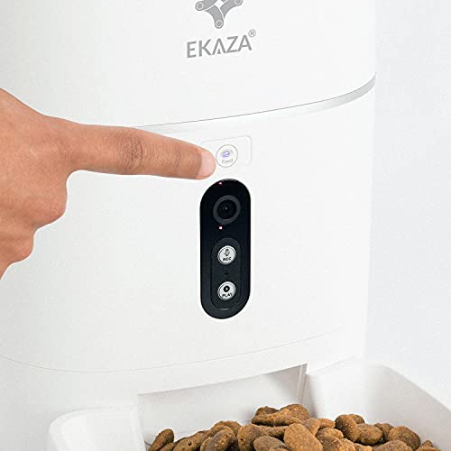 Nutri Alimentador PRO Com Câmera Full HD EKAZA T121, Branco