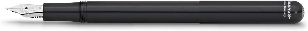 KAWECO LIFP-BK Fountain Pen, Medium, Medium Point, Black