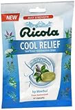 Ricola Cool Relief Oral Anesthetic Drops ICY Menthol - 19 ct, Pack of 6