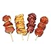 STOBOK 4Pcs Kinder Grill Spielzeug Kinder Miniatur Grill BBQ Food Modell Spielzeug Puppenhaus Szene Zubehör Dekoration Display Requisiten (Zufälliger Stil)