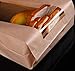 Funcoo 25 Pcs Paper Bags for Homemade Sourdough Bread Bakery Storage Bags with Window, Large Bakery Loaf Bag for Baked Goods Packaging, Label Seal sticker included