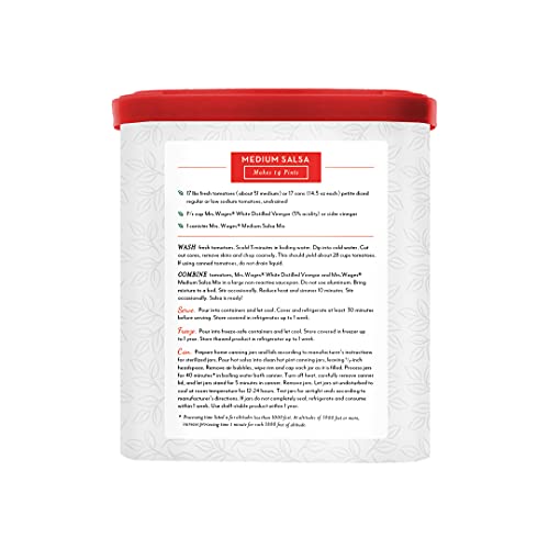Mrs. Wages Medium Salsa Canning Mix, 11.2 Ounce Canister (Pack Of 1) #TOP1
