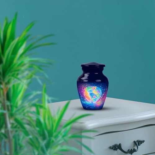 Image of Rabbit Urn - Keepsakes Urn for Ashes - 3 Inch - Pack of 1 - Miniature Urns for Human Ashes - Burial Decorative for Mom & Dad - Human Remains Urns for Men & Women