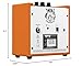Orange Amps Crush Mini 3W Guitar Amp Combo Set with Power Adapter, Pig Hog Instrument Cable, 24x Guitar Picks, Battery & Liquid Audio Polishing Cloth - Portable Mini Amplifier