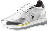 zapatos polo mujer mercadolibre  US Polo Association Amy Met, Zapatillas de Gimnasia Mujer, Plateado (SIL 052), 36 EU
