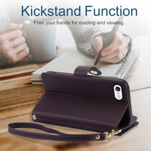 Coque iPhone 6 Plus / 7 Plus / 8 Plus étui portefeuille fermeture éclair - 5