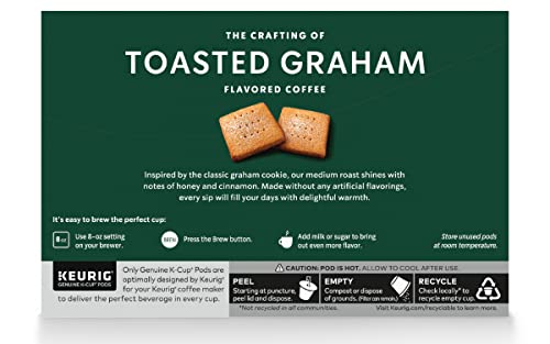 Image of Starbucks Coffee Company Flavored Ground Coffee K-Cup Pods, Toasted Graham, Signature Collection, 100% Arabica Coffee, Recyclable K-Cup, 10 CT K-Cup Pods /Box (Pack of 2 Boxes),10 Count (Pack of 2)