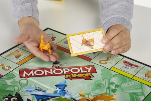 Monopoly Junior Game, Monopoly Board Game for Kids Family Game for 2-4 Players, Multicolor, 1-Pack - Image 4