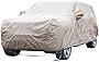 Tecoom Thick Shell Super Breathable Waterproof Windproof Snow Sun Rain UV Protective Outdoor All Weather SUV Car Cover Fit 170-190 Inches SUV