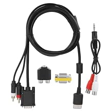 High Definition VGA Cable with Audio Converter - Flexible & Wear-Resistant VGA to Audio Cable for DC Devices