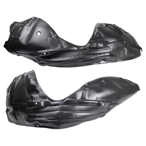 Image of TRQ Front Driver and Passenger Side Inner Fender Liner Set Compatible with 2015-2023 Dodge Challenger