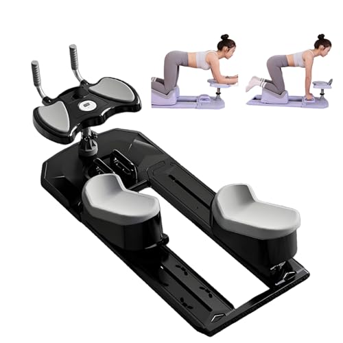 JIYINGHUI Spine Twist & Stretch Trainer, Core-Trainingsgerät, 70 cm Bewegungsreichweite, 3-Fach Höhenverstellbar, LED-Anzeige, 230 Kg Belastbarkeit, Abnehmbar, Für Ganzkörpertraining Black