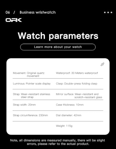 Image of OPK Watches for Men Diamond Roman Analog Mens Watches Waterproof Large Stainless Steel Men Wrist Watch Business Father Gift Watch Blue