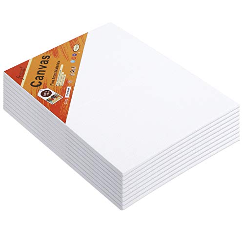 image for Fixwal Canvas Panels - 11x14 Inch/9 Pack Artist Painting Canvas Boards