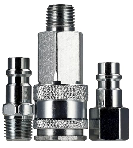 Sealey ACH60 kit de acoplamiento de aire de gran caudal con rosca de 1/4 BSP 8