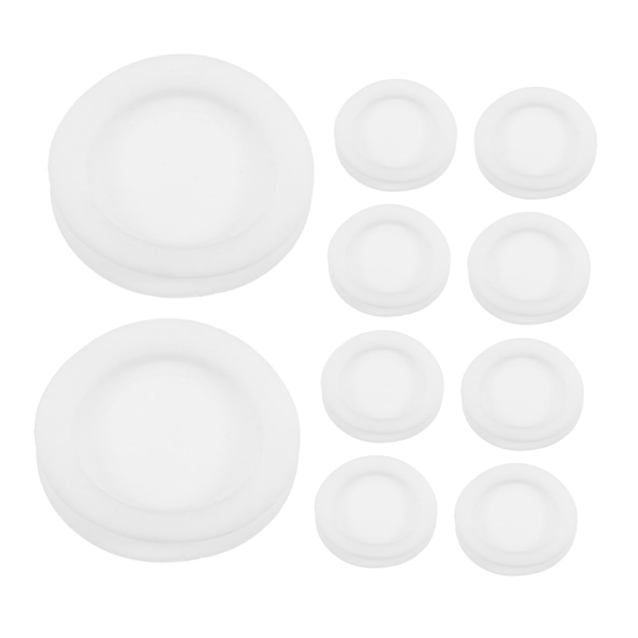 VICASKY Piggy Bank Plug Replacements 10 Pcs Round Covers Saving Box Stopper Plugs Rubber Plastic