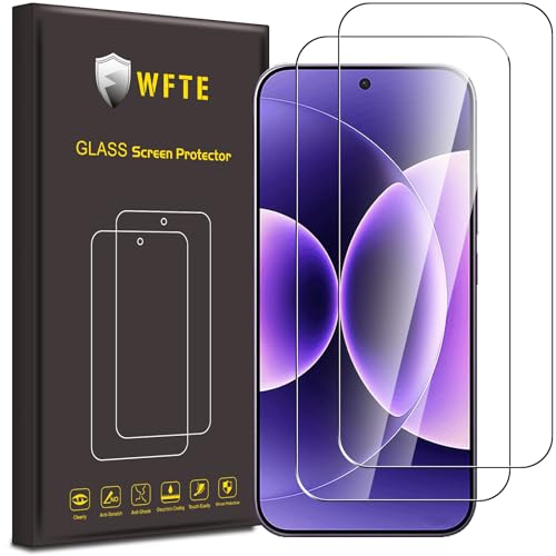 WFTE [Lot de 2 Verre Trempé pour Xiaomi 17 Ultra/17 Pro Max, 0,26mm Film de Protection D'écran avec Haute Transparence à 99%, Anti-trace Protecteur avec...