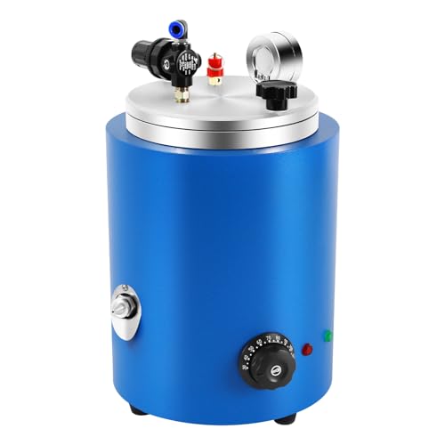 Wax Injector, 5.51lbs Wax Injection Machine, Adjustable Temperature 30?-110?, 500W Wax Casting Machine with Double Nozzle for Jewelry Wax Injection