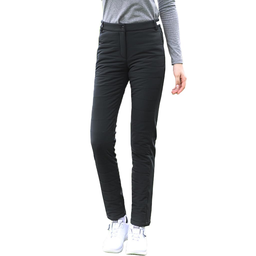 LANGWEI Womens Golf Joggers Pants Winter Thickened Cotton Trousers Work Casual Track Pant with Brushed Inner