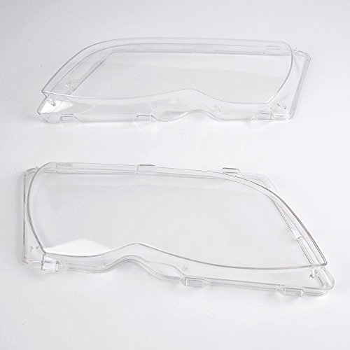 2Pcs Headlight Clear Lense Cover Compatible For Bmw E46 3-Series 4Dr 2002-2005 #TOP18